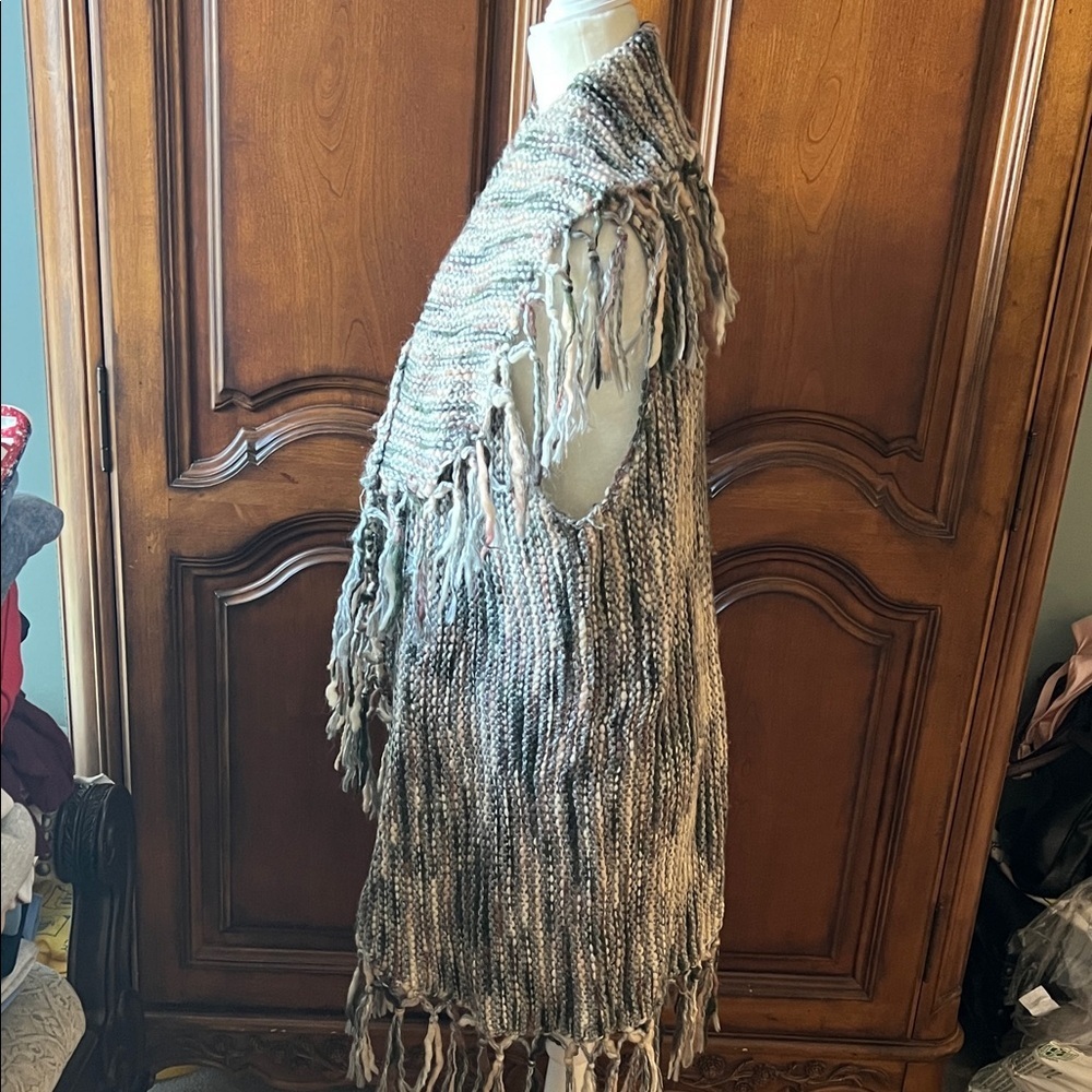 Chico's Multicolor Fringe Cardigan Sweater, Chicos 2 (12-14), EUC - Picture 3 of 6